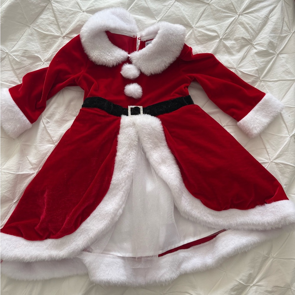 Mrs. Claus Dress with White Trim